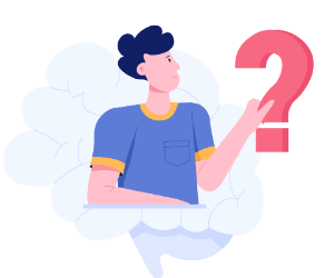 疑問に感じている人のイラスト