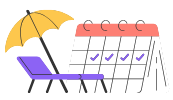 有給付与のイメージイラスト